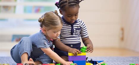 Toddlers playing