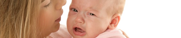 a baby and a person